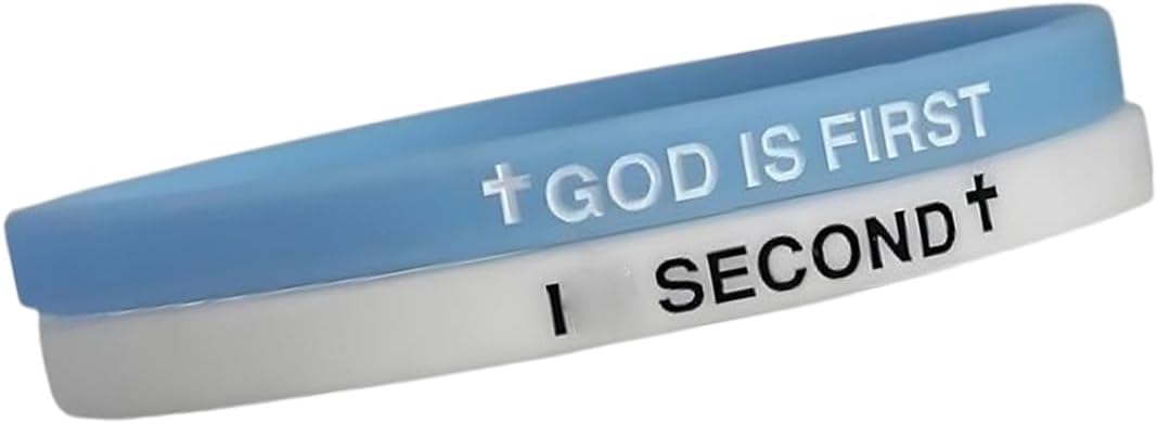 GOD IS FIRST BRACELET,GOD IS FIRST SECOND Bracelets, Inspirational Bible Verses Bracelet, Religious Motivational Wristbands Bracelets Gifts for Men Women Teens